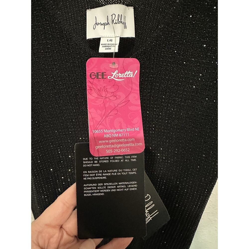 Joseph Ribkoff - Rhinestone Tank in Black Size L - Picture 7 of 8